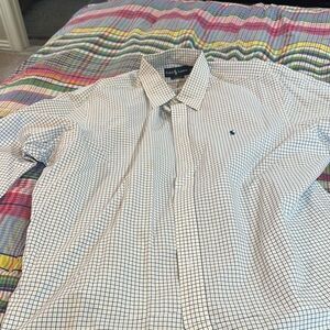 Polo by Ralph Lauren Navy and White Checkered Shirt